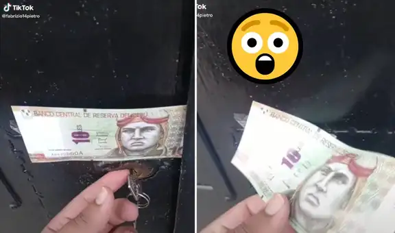 Se encuentra un billete en la puerta de su casa, pero al agarrarlo se lleva una terrible sorpresa