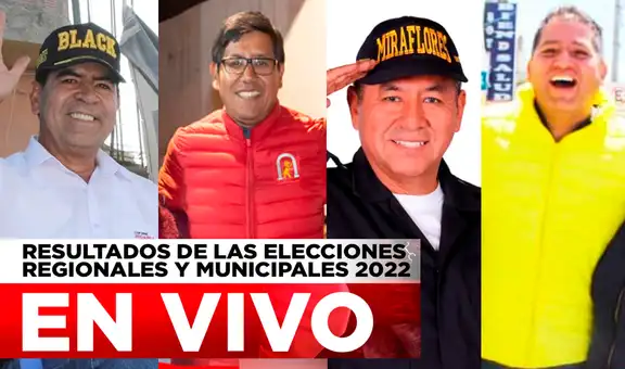 Resultados en distritos de Arequipa, elecciones 2022: quién va ganando, según flash electoral 