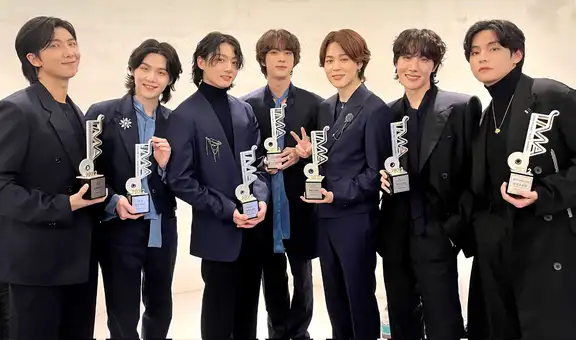 BTS en los TMA 2022: grupo se llevó 6 premios y Jin ganó categoría individual de The Fact