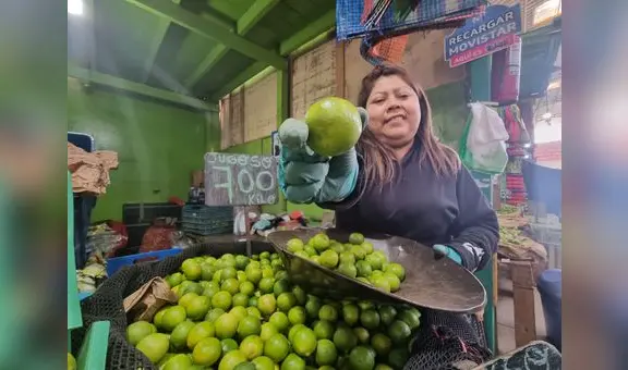 ¿Cuál es el precio del limón, la papa, frutas y verduras en los mercados de Lima?