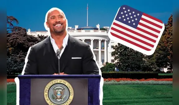 ‘La Roca’ Johnson piensa en ser candidato presidencial en EE. UU. al ver su porcentaje de aprobación