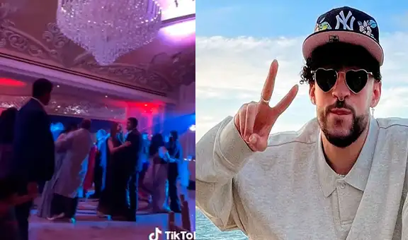 Pareja que no habla español elige tema de Bad Bunny para el vals de su boda y causan asombro