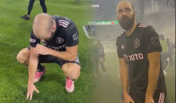 ‘Pipa’ Higuaín lloró desconsoladamente tras jugar su último partido como profesional