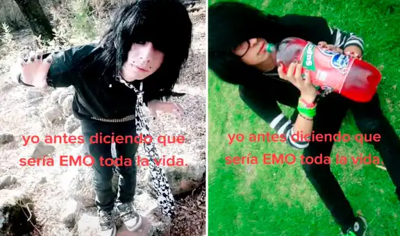 Hombre comparte su pasado emo y sorprende con su radical cambio de apariencia en la actualidad