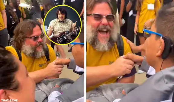 Jack Black cumple sueño a fan con grave enfermedad: le dedica tema de “Escuela de rock”