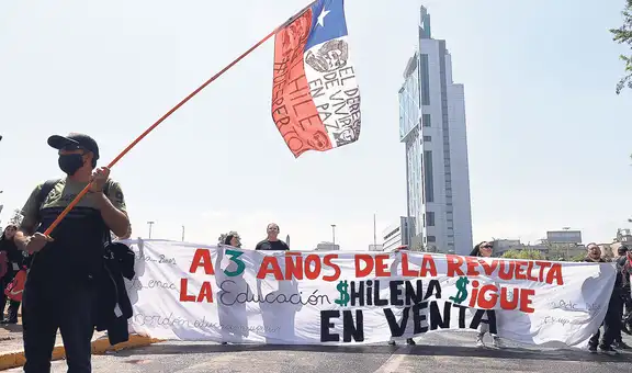 Chile conmemora tres años de masivas protestas sociales