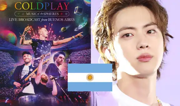 Jin de BTS canta en Argentina HOY junto a Coldplay EN VIVO: fecha, hora y cómo ver el concierto