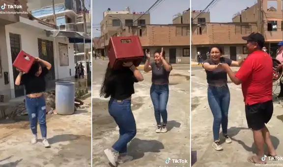Joven oye tocar a banda y decide salir con una caja de cerveza para bailar con ellos