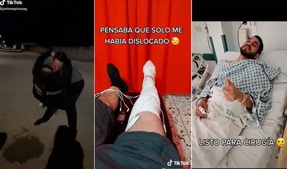 Quiso impresionar con coreografía de quebradita y acabó con la rodilla fracturada: “3 tornillos nomás”