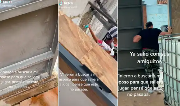 Niños buscan a hombre en su casa y piden permiso a su esposa para que salga a jugar con ellos