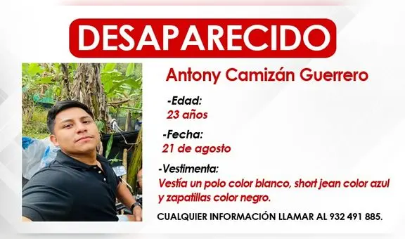 Joven ofrece moto a cambio de información para encontrar a su hermano desaparecido en Piura