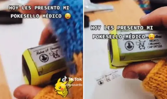 Médico peruano fan de Pokémon se hace viral por su singular sello de Pikachu : “Les presento mi Pokesello”