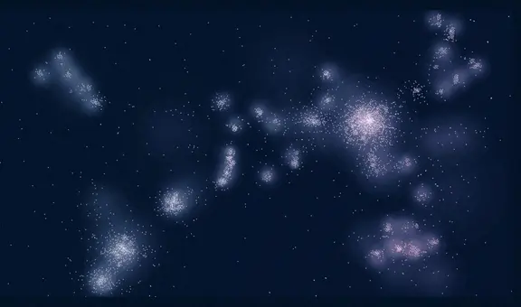 Descubren un nuevo supercúmulo galáctico y tiene 10.000 billones de veces la masa del Sol