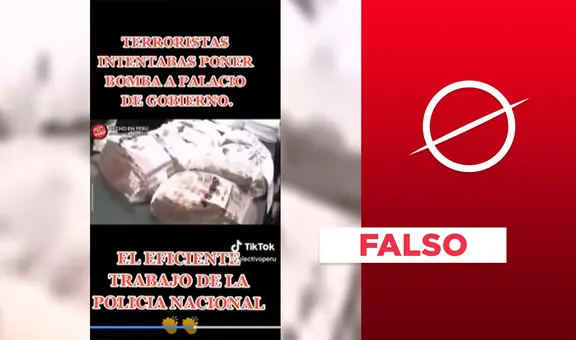 Es falso que video evidencia detención de “terroristas” e incautación de “bombas” para atentados contra Gobierno de Dina Boluarte