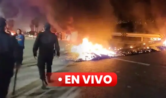 Marcha en Lima EN VIVO: bloquean Panamericana Sur a la altura de Cerro Azul y se impide ingreso a la capital