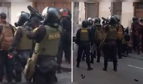 Policía ordena bajar ángulo de tiro para disparar bombas lacrimógenas cerca al cuerpo de manifestantes