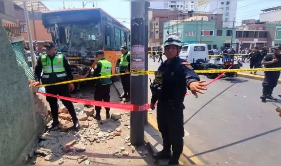 Así fue el momento en que bus chocó contra vivienda en Lince y cobró una vida