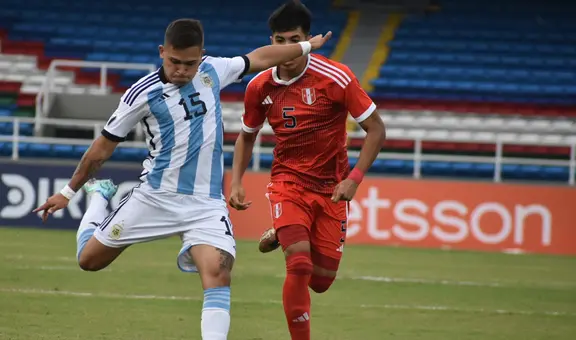 Perú perdió 1-0 con Argentina y se va del Sudamericano sub-20 con 0 puntos
