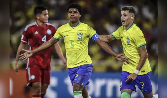 Brasil empató 1-1 con Colombia y clasificó a la siguiente ronda del Sudamericano Sub 20