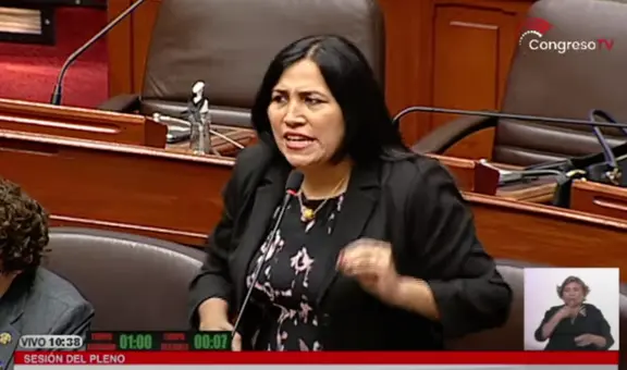 Flor Pablo descarta pertenecer a una nueva Mesa Directiva en caso proceda el adelanto de elecciones