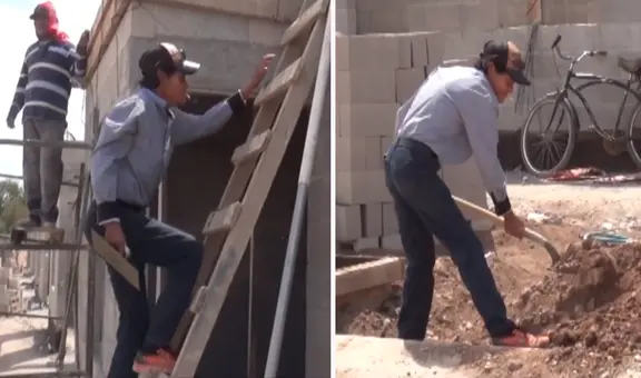 Georgina López, la mujer de 64 años que trabaja como albañil para sacar adelante a sus hijos