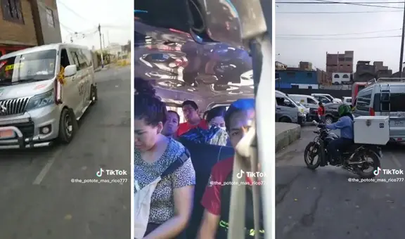 Chofer de combi se atora en el tráfico y culpa a los pasajeros: "Les dije para cortar camino"