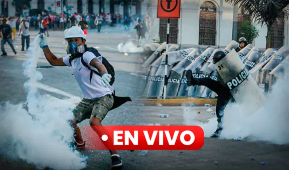 Marcha en Lima EN VIVO: minuto a minuto de enfrentamientos en el Centro Histórico por renuncia de Dina Boluarte