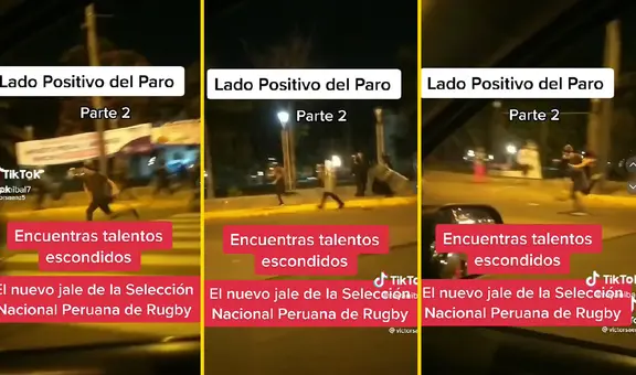 Joven esquiva a policías a la 'velocidad de la luz' y se hace viral: "Nuevo jale de la selección peruana"