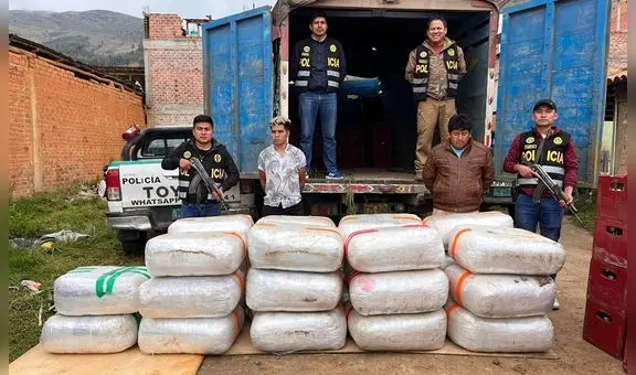 La Libertad: intervienen camión con más de 300 kilos de marihuana escondidos entre cajas de cerveza