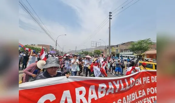 Comas: manifestantes marchan por la avenida Túpac Amaru y se dirigen cerca de Plaza Norte