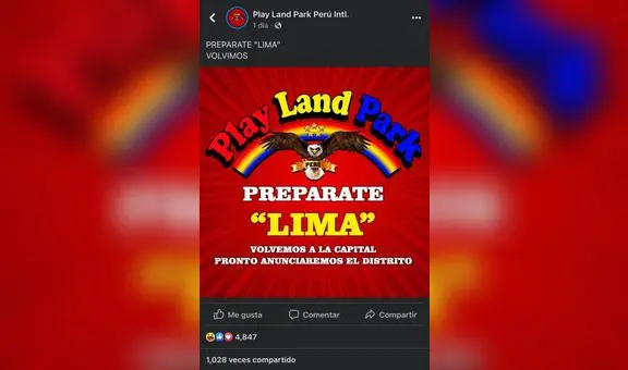 Play Land Park anuncia su regreso tras accidente y usuarios reaccionan: “Lleven su alicate”