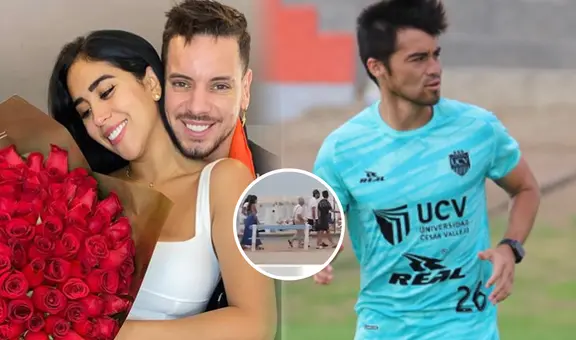 Melissa Paredes, el 'Gato' Cuba y Anthony Aranda son captados caminando juntos en la misma playa