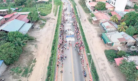 Tregua permite desbloquear algunas vías en Madre de Dios
