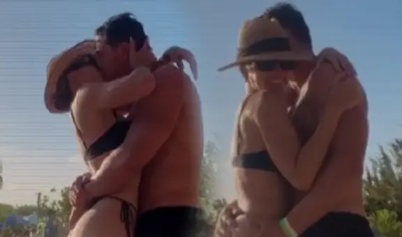 ‘Cachaza’ besa y abraza apasionadamente a su nuevo galán Andre Bankoff