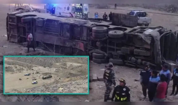 En Piura se elevó a 26 la cifra de muertos en vuelco de bus
