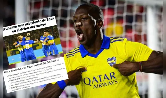 Luis Advíncula sorprende a la prensa argentina en el debut de Boca y recibe un gran puntaje