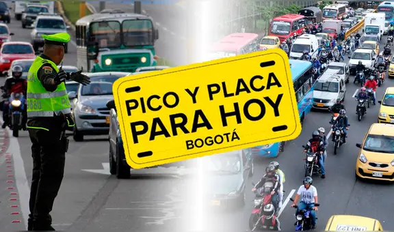 Pico y placa en Bogotá: horarios del lunes 30 al viernes 3 de febrero