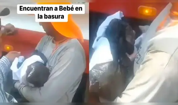 El Agustino: obreros de limpieza encuentran a recién nacida en un montículo de basura