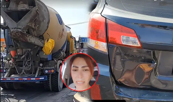 Milena Zarate y su hija sufren accidente al ser impactadas por volquete de construcción