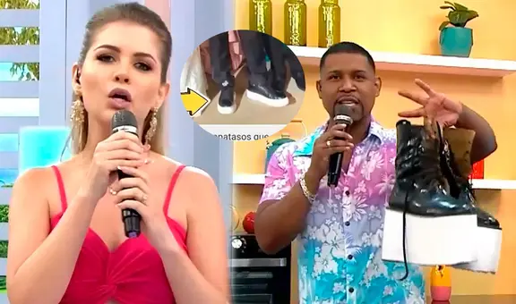 Brunella incómoda con 'Giselo' por mostrar los zapatos que usó Richard en su boda para ser más alto