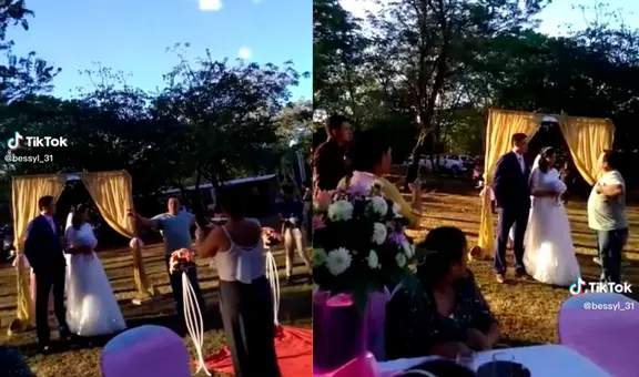 Padre interrumpe matrimonio de su yerno al descubrir que se estaba casando con otra mujer