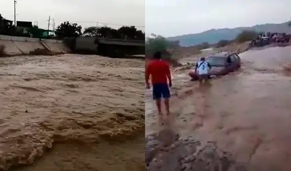 Ica: huaicos interrumpen el tránsito de buses interprovinciales en la Panamericana Sur