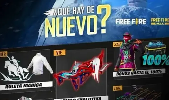 Free Fire: agenda semanal del 1 al 7 de febrero de 2023 con la Ruleta Mágica