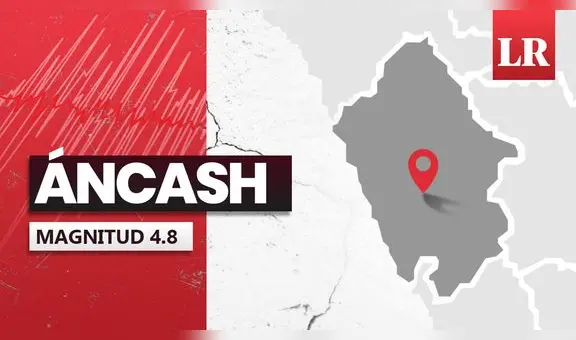 Temblor de magnitud 4.8 se sintió en Áncash hoy, según IGP