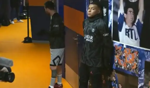 Kylian Mbappé y Lionel Messi vivieron incómodo momento en la previa del PSG vs. Montpellier