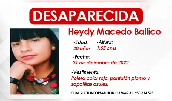 Áncash: mujer lleva 30 días desaparecida e intensifican su búsqueda