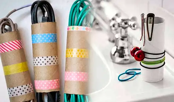 ¿Usas mucho papel higiénico? Así puedes decorar tu casa usando los rollos de cartón