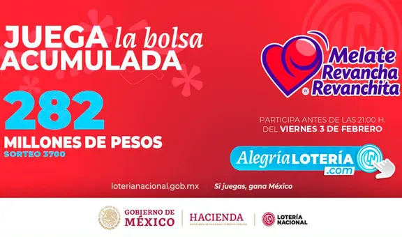 Sorteo Melate: Resultados de la Lotería Nacional HOY 3 de febrero