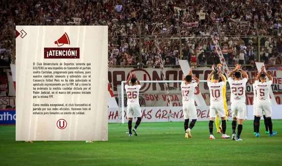 Universitario transmitirá duelo contra Cantolao por YouTube ante impedimento de la FPF con GolPerú