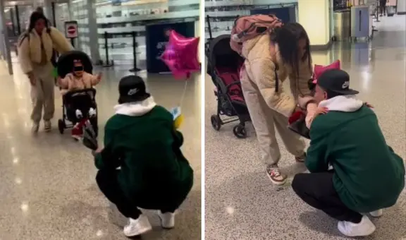 Samahara Lobatón y su hija protagonizan tierno encuentro con Youna en aeropuerto